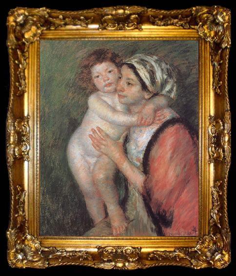 framed  Mary Cassatt Mother and son, ta009-2